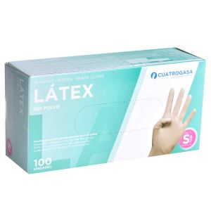 Guante de latex sin polvo uso medico  Cuatrogasa - MedicalExpress